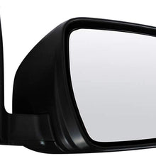 AUTOMUTO Black Passenger Side View Mirror Power Adjustment Compatible with 2017-2019 Rogue 2018 X-Trail Power Adjustment Manual Folding Non-Heated