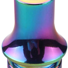 Dewhel Shift KNOB Boot Retainer/Adapter for Manual Gear Shifter Lever 10X1.25 (Neo Chrome)