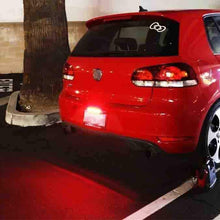 iJDMTOY (1) Universal Fit Brilliant Red 24-SMD LED Light Bar Compatible With Car As Rear Fog Light or 3rd Brake Tail Lamp