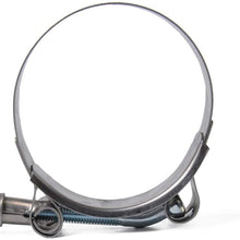 Fdrtew Car Bulbs-Car Film-Car Phone Holder-Car Interior 4 PCS Stainless Steel T-Bolt Hose Clamps Pipe Clip Fuel Line Clip, Size: 67-75mm