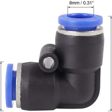 X AUTOHAUX 20pcs Car 8mm L-Shaped 90 Degree Fuel Air Pipe Connectors Hose Fitting Adapters