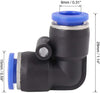 X AUTOHAUX 20pcs Car 8mm L-Shaped 90 Degree Fuel Air Pipe Connectors Hose Fitting Adapters
