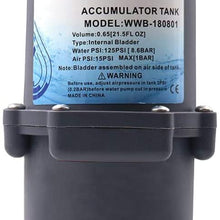 Gazechimp Accumulator Tank Water Pump Flow Control Systems Bladder-Type 125 psi 23.5 OZ