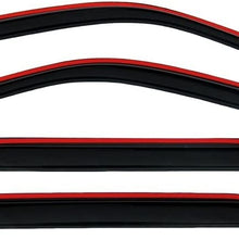 Auto Ventshade 194068 In-Channel Ventvisor Side Window Deflector, 4-Piece Set for 2008-2012 Chevrolet Malibu
