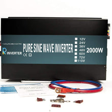 WZRELB 2500 watt 12V Pure Sine Wave Inverter, Automotive Car Power Inverter,Dual 120V AC outlets, DC to AC,Best Back Up Power Supply for RV,Home,Office