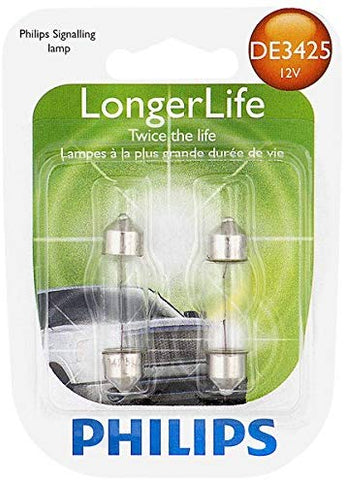 Philips DE3425 LongerLife Miniature Bulb, 2 Pack