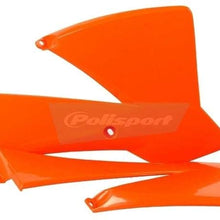 Polisport Radiator Shroud Set (Orange KTM) for 02-08 KTM 65SX
