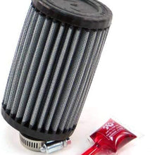 K&N Universal Clamp-On Air Filter: High Performance, Premium, Washable, Replacement Engine Filter: Flange Diameter: 1.25 In, Filter Height: 5 In, Flange Length: 0.75 In, Shape: Round, RU-0110