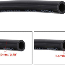 X AUTOHAUX 10 Meter 32.8ft 6.5mm Inner Dia Universal Polyurethane PU Vacuum Hose Tube Black for Car