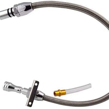 Stainless Flexible Dipstick for GM TH400 TH350 Turbo Transmission SBC BBC Chevy