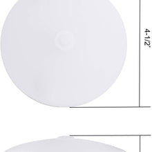Facon 4-1/2'' LED RV Puck Light Super Slim Under Cabinet Light, 2-Packs Surface Mount Ceiling Dome Light with Push Switch, 12V DC Interior Light for RV Camper Trailer Motorhome, 4000K Cool White Light