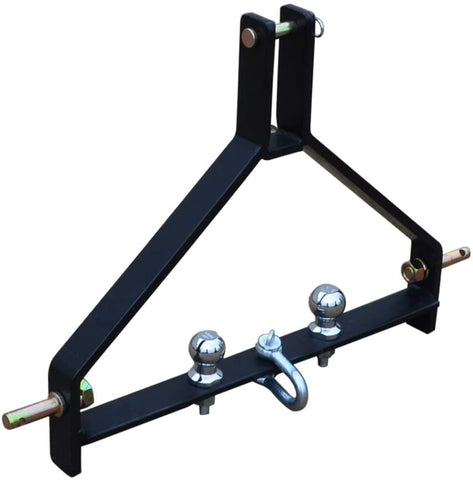 Category 1, 3-Point Tractor Drawbar Trailer Hitch for Tractors Quick Hitch Compatible