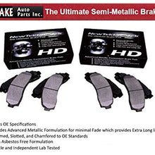 DK1604-7D Rear Drilled Rotors and Ultimate HD Semi-Metallic Brake Pads