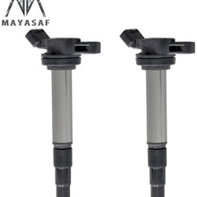 MAYASAF UF596 Ignition Coil [2 Pack,1.8L L4 Only] for Toyota 2009-12 Corolla/10-11 Matrix/10-12 Prius, for Lexus 11-12 CT200h, for Scion 08-12 xD, for Pontiac 2000 Vibe
