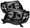 Spyder 5011916 Toyota Tacoma 05-11 Projector Headlights - LED Halo - LED (Replaceable LEDs) - Black - High H1 (Included) - Low H1 (Included) (Black)