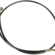 ZENITHKE black Motorcycle Braided Steel Brake Clutch Oil Hoses Line Pipe (Oil Hose Length 120cm)