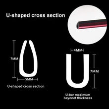 Eadorns 10x Car Air Conditioner Outlet Vent Grille Decoration U Shape Molding Trim Strip (Purple)