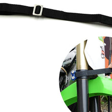 OTOM CNC Rescue Pull Strap for Motorcycle Dirt Bike Motocross Steering Wheel Joint Board Rescue Belt for Kawasaki Honda Suzuki (Black)
