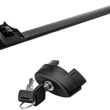 ROKIOTOEX Roof Rack Crossbars Roof Rail Cross Bars Fit 2006 2007 2008 2009 2010 Jeep Compass Rooftop Side Rails Cargo Bag Luggage Carrier Aluminum Black