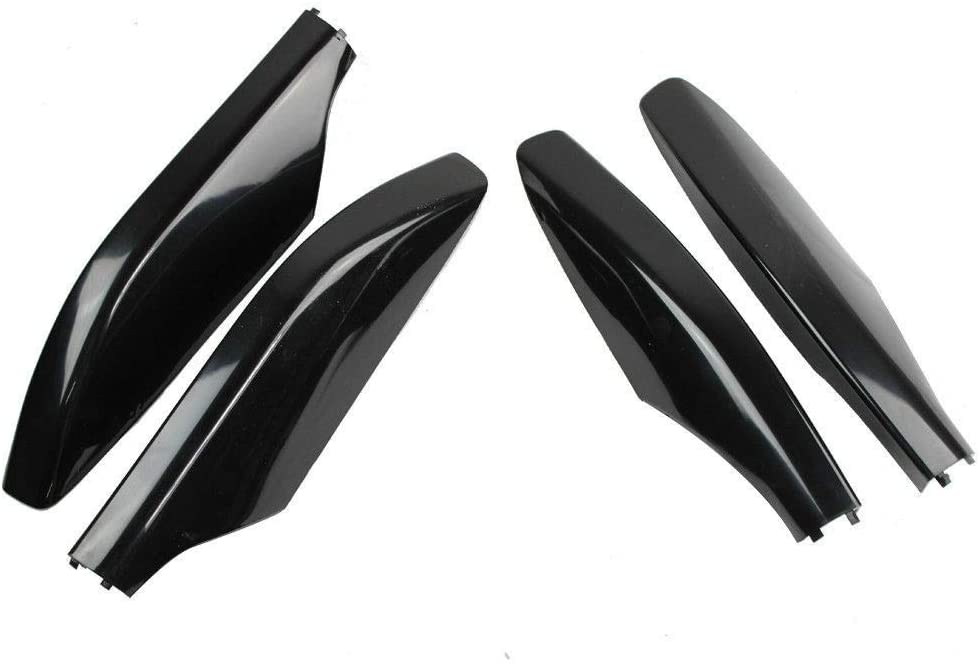 Roof Rack Rail End Cover Shell Replace Kit Compatible with Toyota Prado Fj120 2003-2009 4PCS