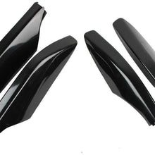Roof Rack Rail End Cover Shell Replace Kit Compatible with Toyota Prado Fj120 2003-2009 4PCS