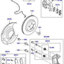 BRITPART FRONT BRAKE PAD WEAR SENSOR COMPATIBLE WITH LAND ROVER RANGE ROVER L322 FULL SIZE PART # SEM000012