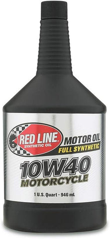 Red Line 42404 10W40 Motorcycle Oil - 1 Quart Bottle