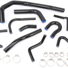 ROADFAR 01SHC1331CBK Radiator Coolant Hose Kit Compatible for Silicone Radiator Hose For 1988 1989 1990 1991 HONDA CIVIC/CRX EE EF/CR-X Base/DX/HF/Si Compatible with 01SHC1331CBK