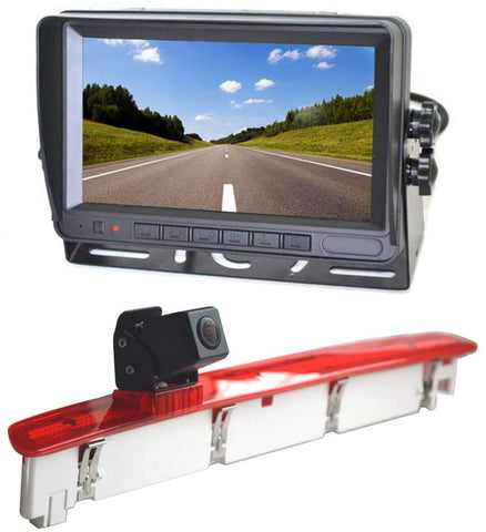 Vardsafe VS588M Brake Light Reversing Camera & 7 Inch Rear View Monitor for Volkswagen VW Transporter T6 Van