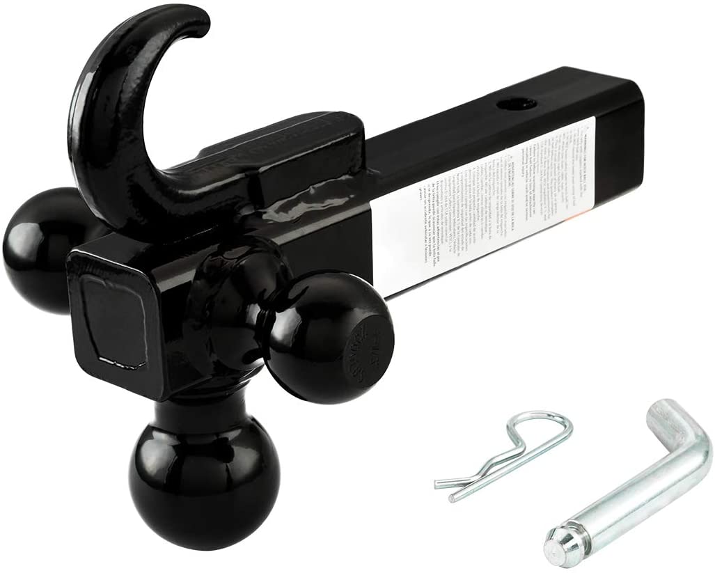 TOPSKY Trailer Ball Mount with Hitch Hook & Hitch pin, 1-7/8