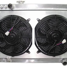 ALUMINUM RADIATOR + 12" FANS + SHROUD For SUPRA 86-92 1JZ-GTE 7MGTE JZA70