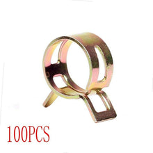 100Pcs Id 1" Inch 25mm Spring Band Clip Fuel Oil Silicone Vacuum Hose Clamp