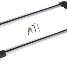 ANPART Roof Rack Crossbars fit for Mitsubishi Outlander 2013 2014 2015 2016 2017 2018 2019 Silver Aluminum Rooftop Cargo Carrier
