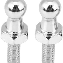 Aukson Ball Studs | 2 pcs Car Stainless Steel Ball Stud Bolt M6 for Gas Struts Ball Ended Bonnet