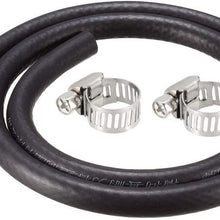 uxcell Fuel Line Hose Rubber 6mm I.D. 0.9M/3Ft Diesel Petrol Hose Engine Pipe Tubing with 2 Clamps