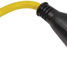 Quick Products QP-30M30T012 Twist Lock Adapter Cord - 30A Male to 30A Twist Lock, 12"