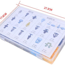 LUJUNTEC 418Pcs Bumper Retainer Clips Auto Fasteners Rivet Clips Body Fastener Clips with Plastic Box