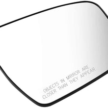 DNA Motoring OEM-MG-0441 963654BA0A OE Style Passenger/Right Mirror Glass For 2014-2019 NISSAN ROGUE MURANO PATHFINDER