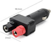 Jtron Dc 12v 10a Male Cigarette Lighter Plug with Power Wiring Cable Car to Take Power Black Power Cord for Inverter