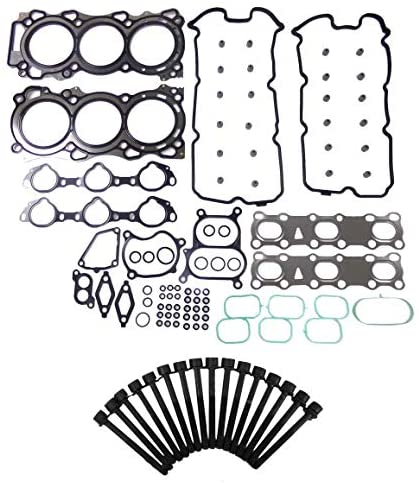 DNJ Head Gasket Set with Head Bolt Kit For 2005-2016 for Nissan Frontier 4.0L 3954cc V6 DOHC