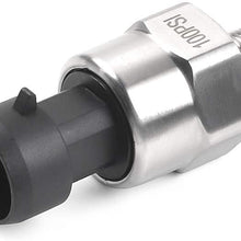 OTUAYAUTO Universal 100PSI Pressure Transducer Sender Solenoid for Oil, Fuel, Air, Water
