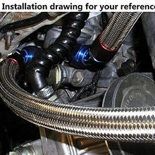 Universal Flexible 1 Meter /39.37 Inch Nylon Stainless Steel Braided AN16-16AN Oil Fuel Gas Line Hose Reinforced Strength and Durability 1.18 inch O.D. 0.87 Inch I.D. NBR+CPE Synthetic Rubber Inner
