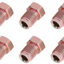 ECCPP Standard SAE Bubble Flare Brake Line Fittings Nuts Assortment 3/16" or 4.7 MM Tubing Kit Set