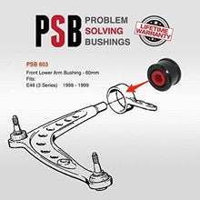 2x 60mm Front Lower Control Arm Bushing Kit replacement for 98-99 BMW E46 3 Series - PSB 603