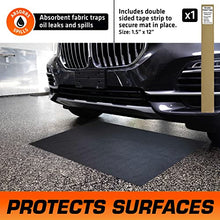 Armor All Oil Spill Mat (30" x 59"), Premium Absorbent Oil Pad – Reusable/Durable/Waterproof – Contains Liquids, Protects Garage Floor Surface (USA Made)