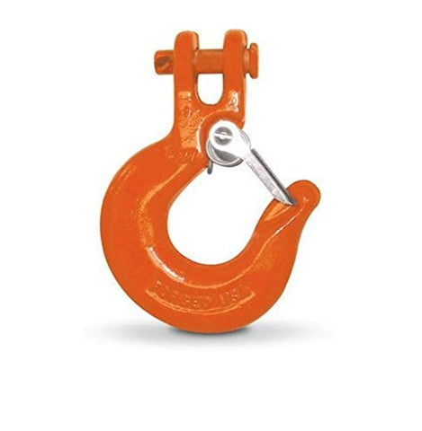 CM 6906AZL G63 Alloy Clevis Slip Hook with Latch, Yellow Chromate