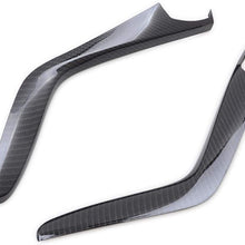 Kadore ABS Carbon Fiber Interior Gear Shift Molding Strip Cover Trim for 2016 2017 2018 2019 2020 Honda Civic 10th Gen Sedan LHD 2-pc
