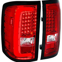 Velocity Concepts For Red GMC Sierra 1500 2500HD 3500HD Pickup Rear Brake Lamps LED Bar Tail Lights