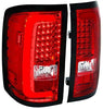 For Red GMC Sierra 1500 2500HD 3500HD Pickup Rear Brake Lamps LED Bar Tail Lights