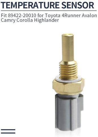 89422-20010 Engine Coolant Temperature Sensor for Toyota 4Runner Avalon Camry Corolla Highlander Land Cruiser Matrix RAV4 Sienna Lexus 89422-33030 TX40T 89422-35010